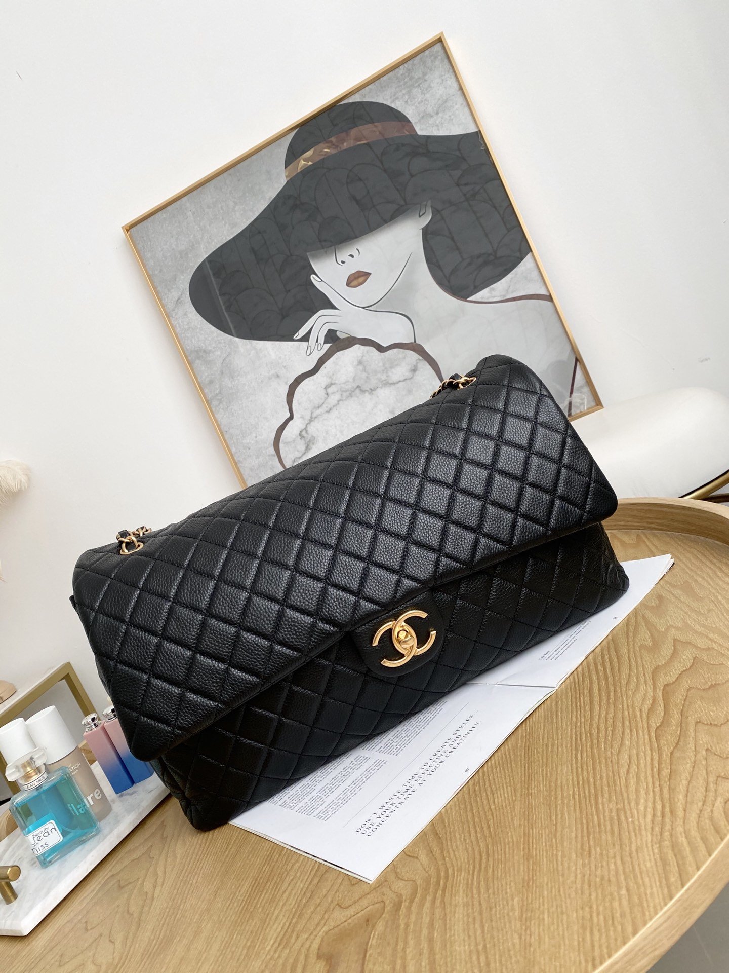 Ch@nel Flap Bag-44*14*28CM