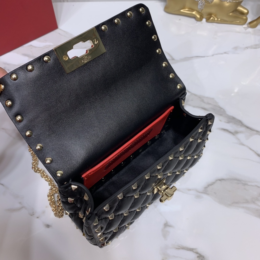 Valentino Garavani Rockstud Spike Bag-17x10x5.5CM