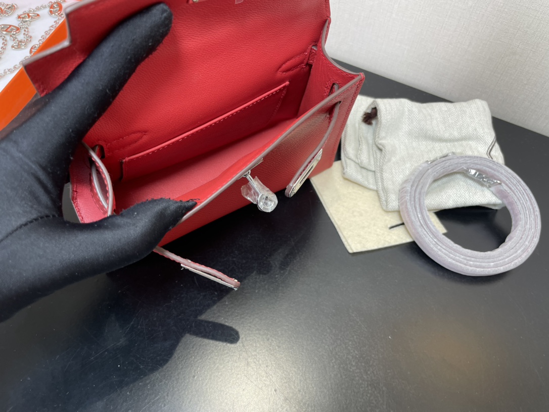 H**mes kelly-gold&silver hardware-19cm