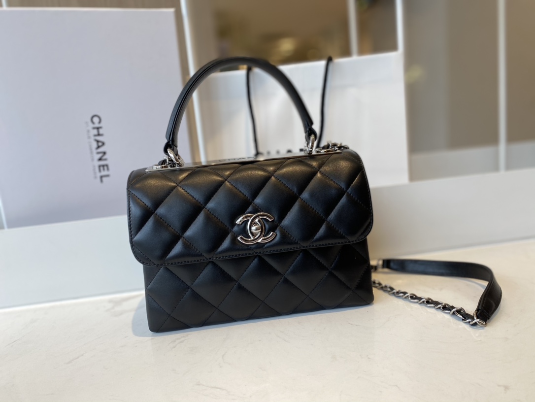 Ch@nel Trendy CC-Silver-25*17*12CM