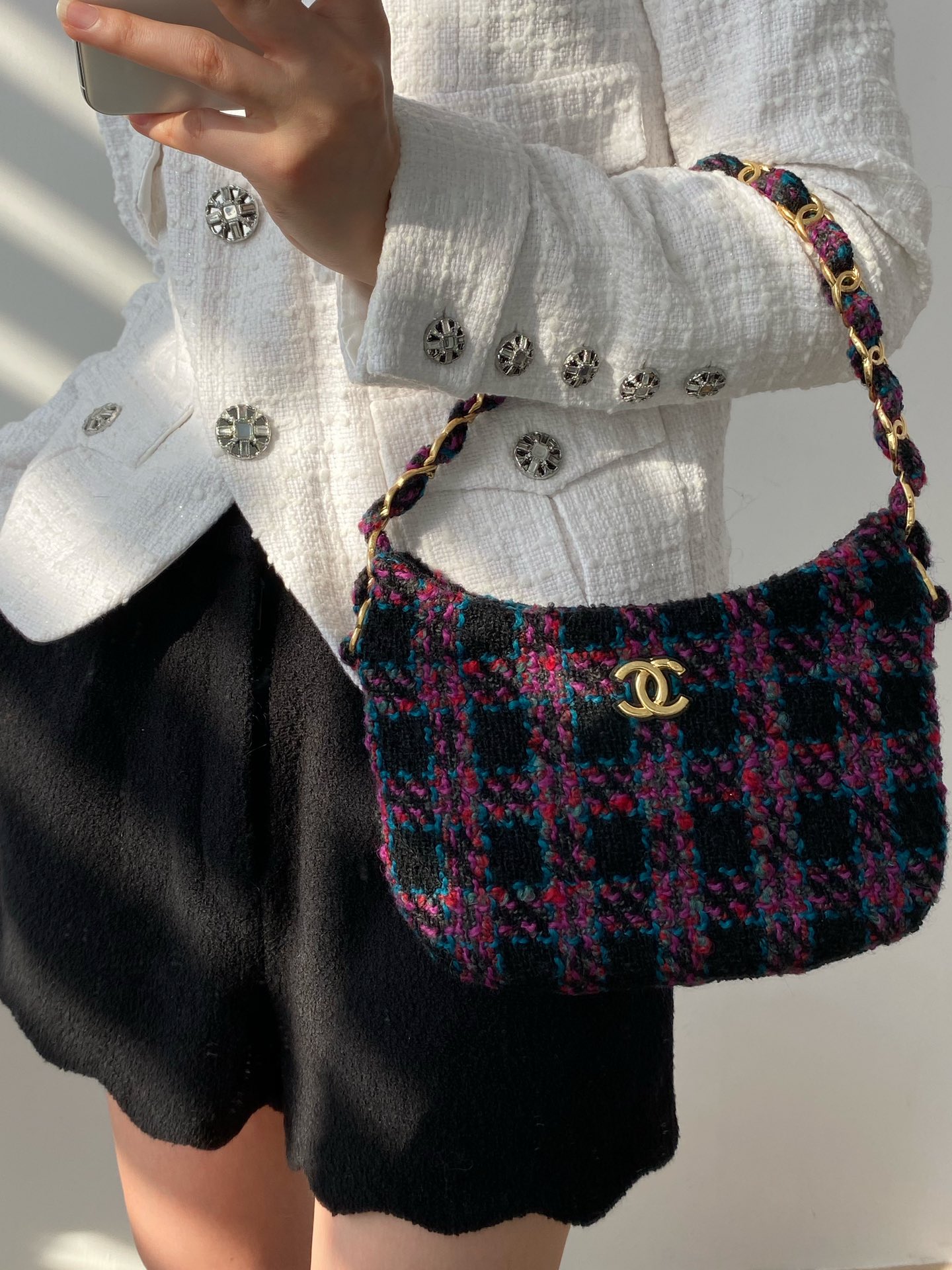 Ch@nel Hobo Handbags-24*17.5*6CM