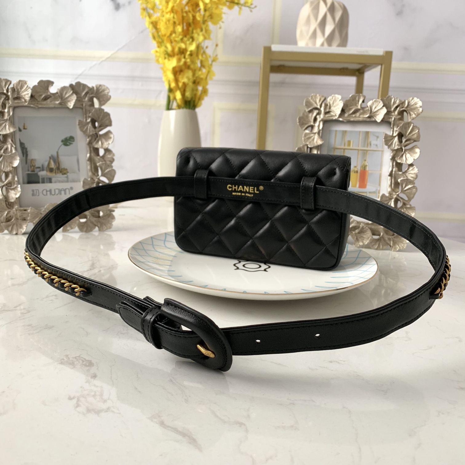 Ch@nel Waist Bag-18*3.5*12CM