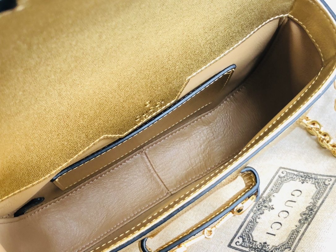 G*u*i 1955 horsebit shoulder bag-20.6*14.4*5.1cm