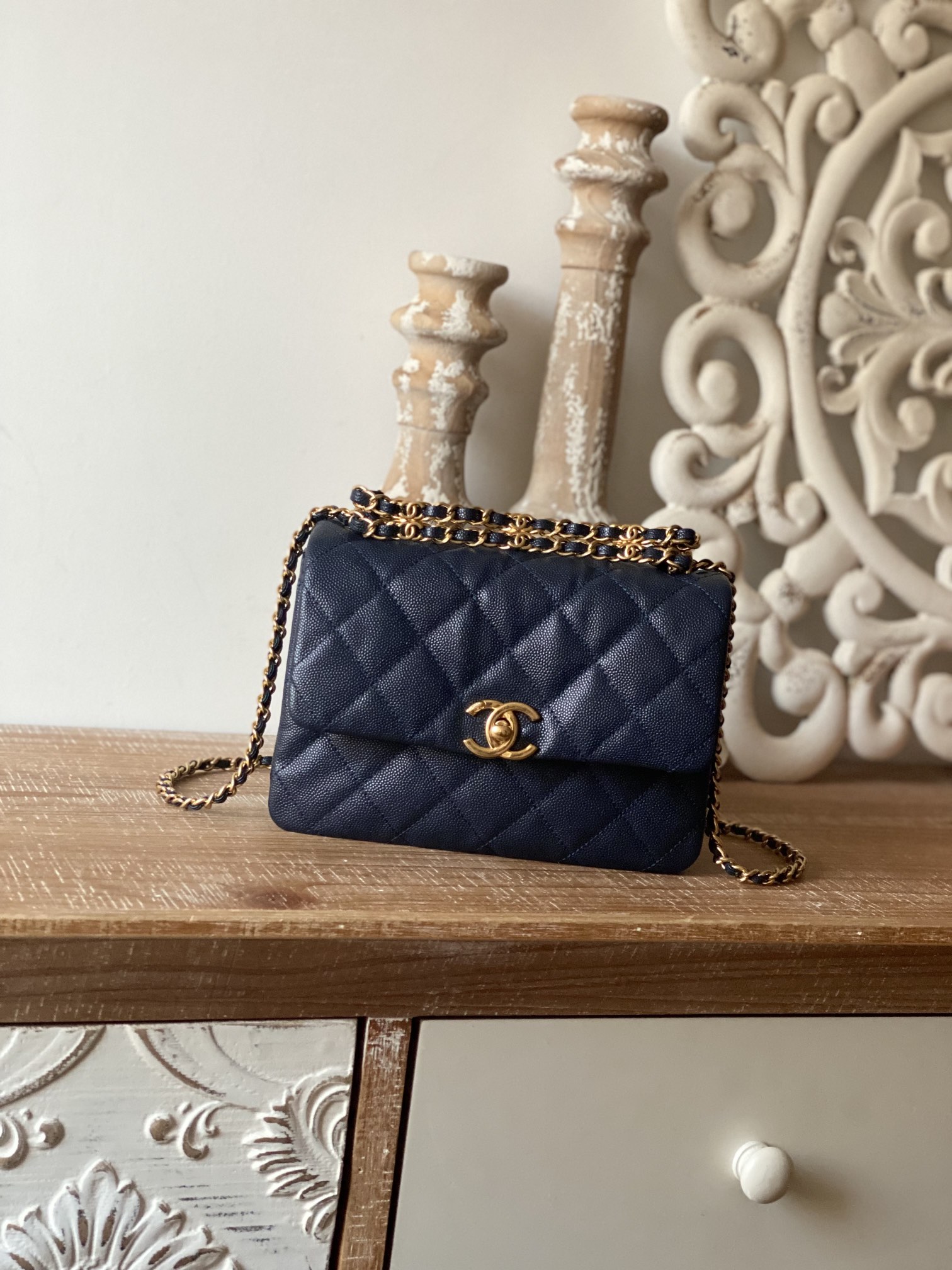 Ch@nel Flap Bag-13*20*9.5CM