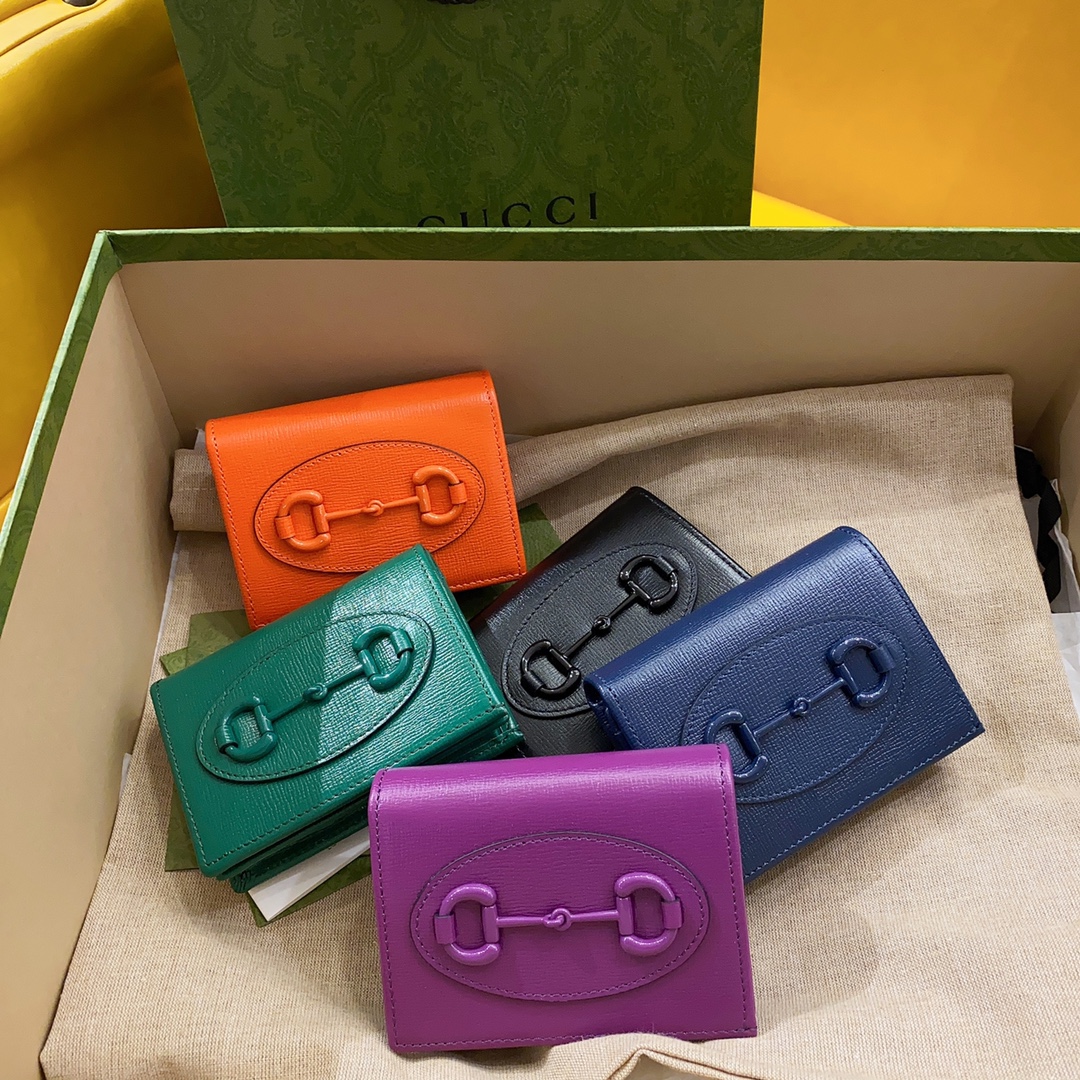 G*u*i 1955 horsebit wallet-11x 8.5 x 3cm