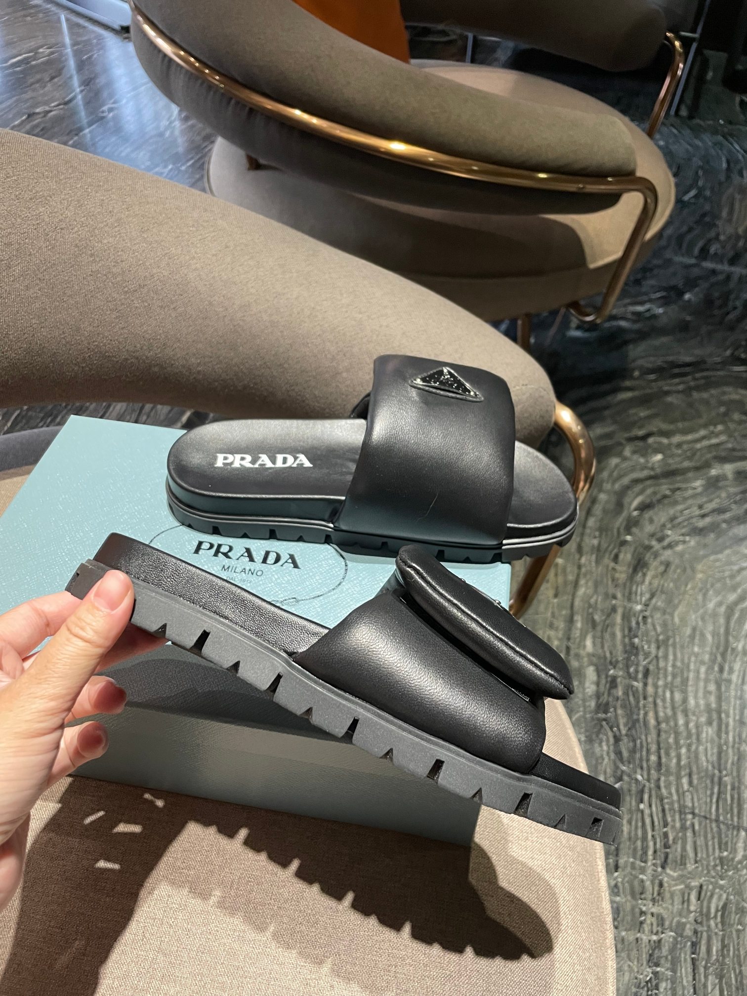 Pra*a boots 2023ss-3cm