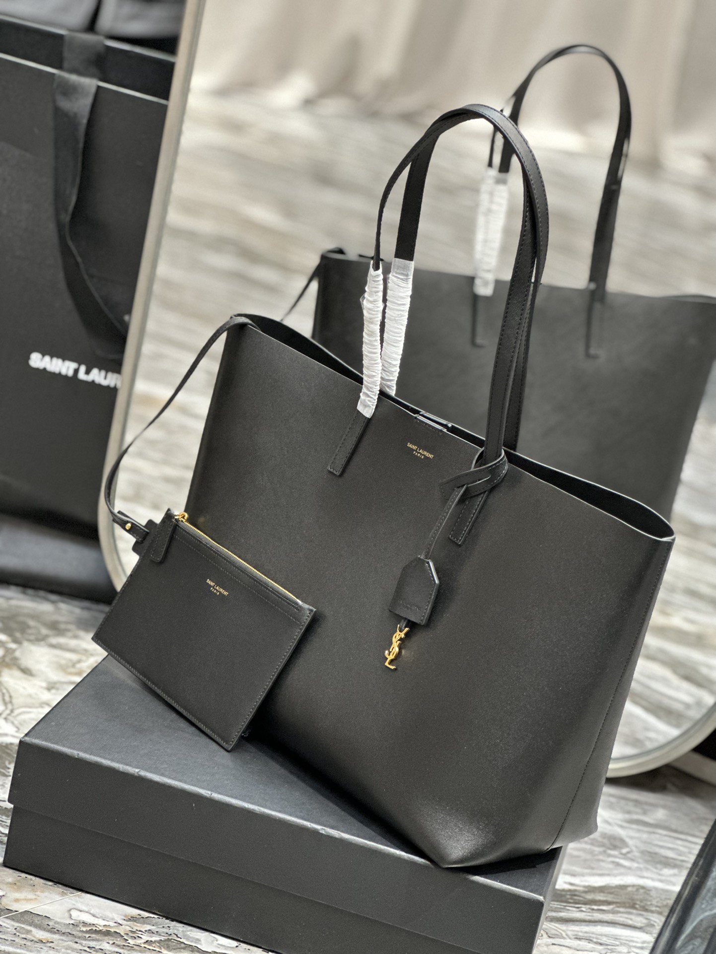 YSL Shopping Tote Bag-38×28×13CM