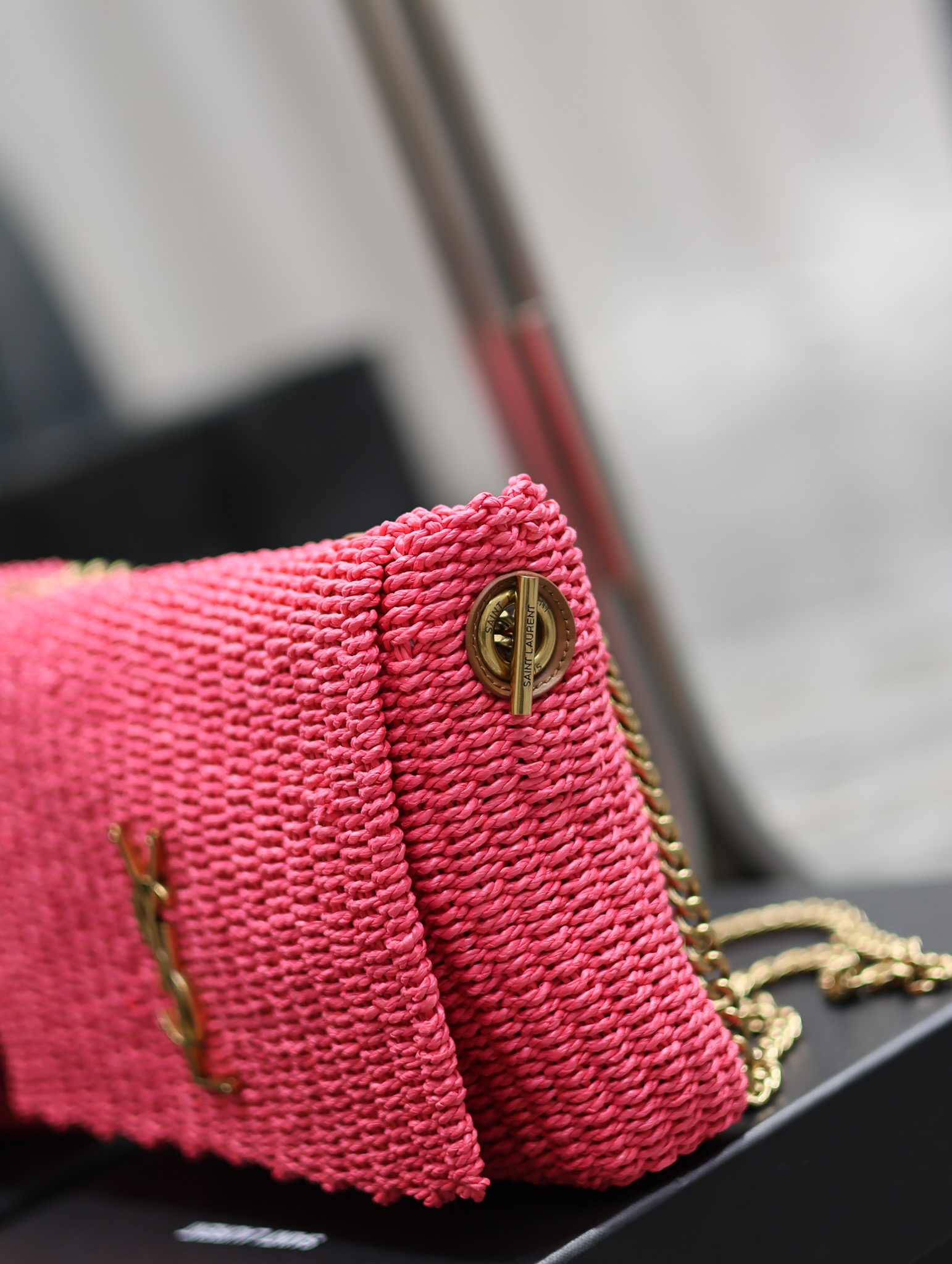 YSL Kate With Raffia-28.5×20×6CM