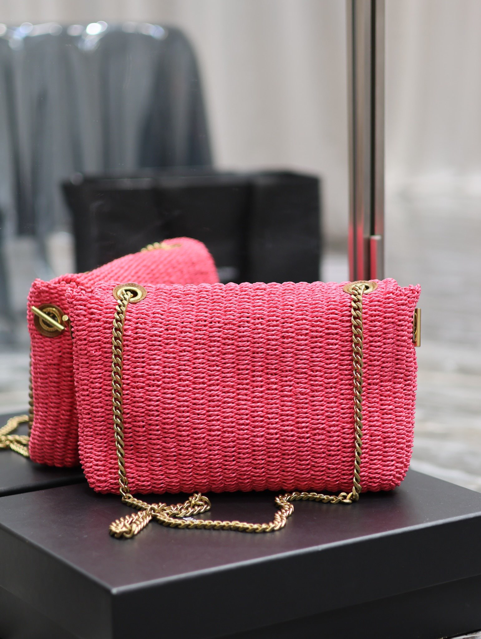 YSL Kate With Raffia-28.5×20×6CM