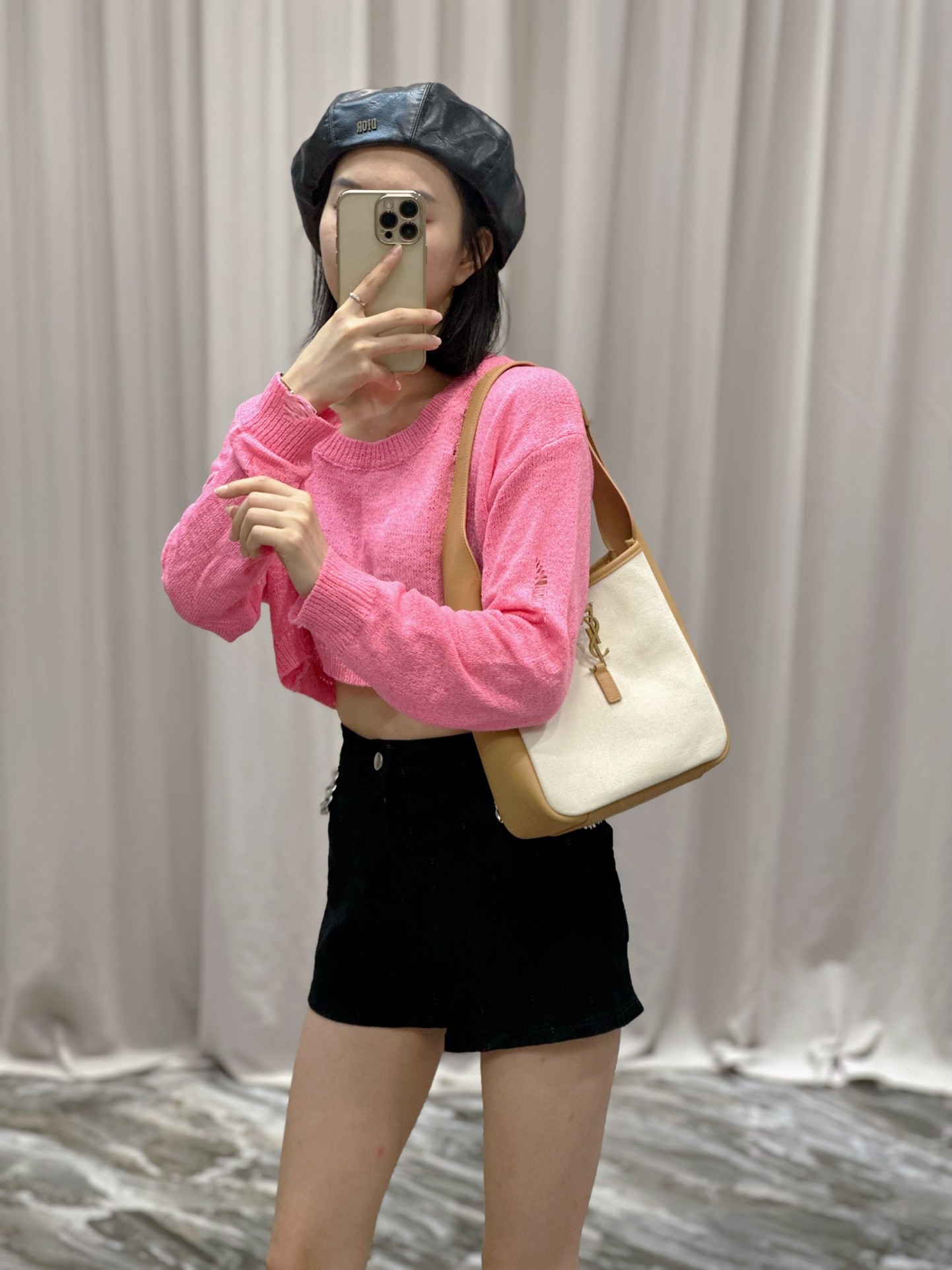 YSL Le5A7 Vintage Bag-23×22×8.5CM