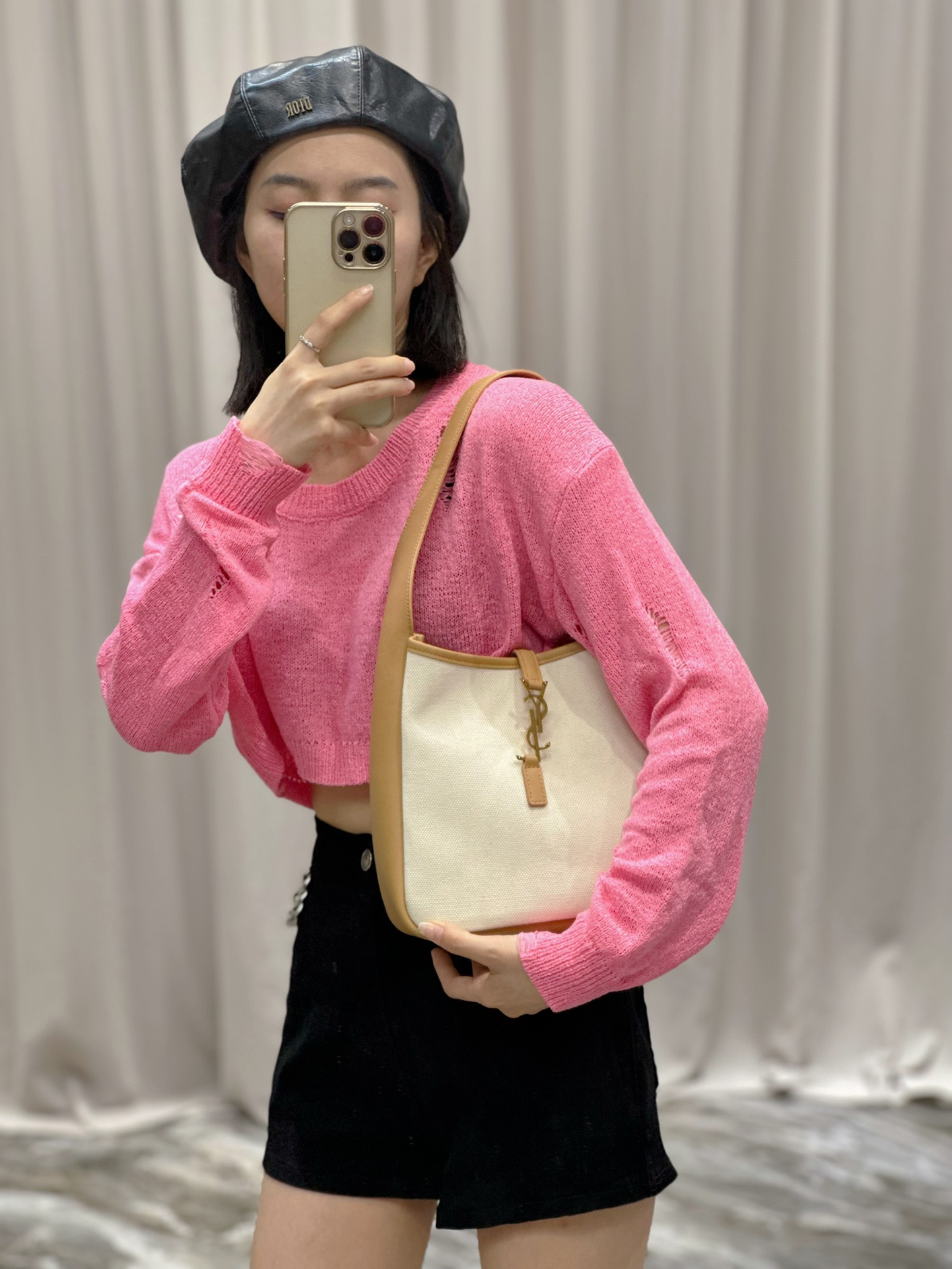 YSL Le5A7 Vintage Bag-23×22×8.5CM