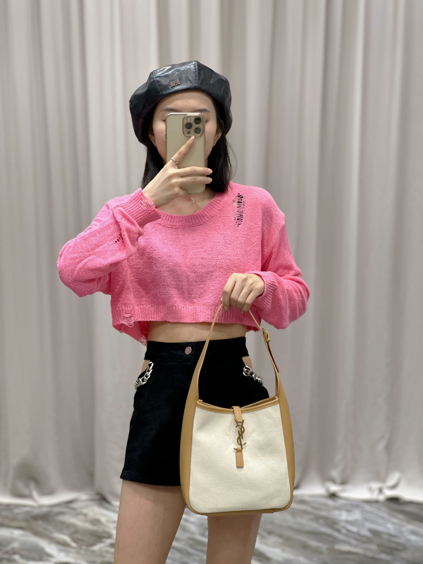 YSL Le5A7 Vintage Bag-23×22×8.5CM