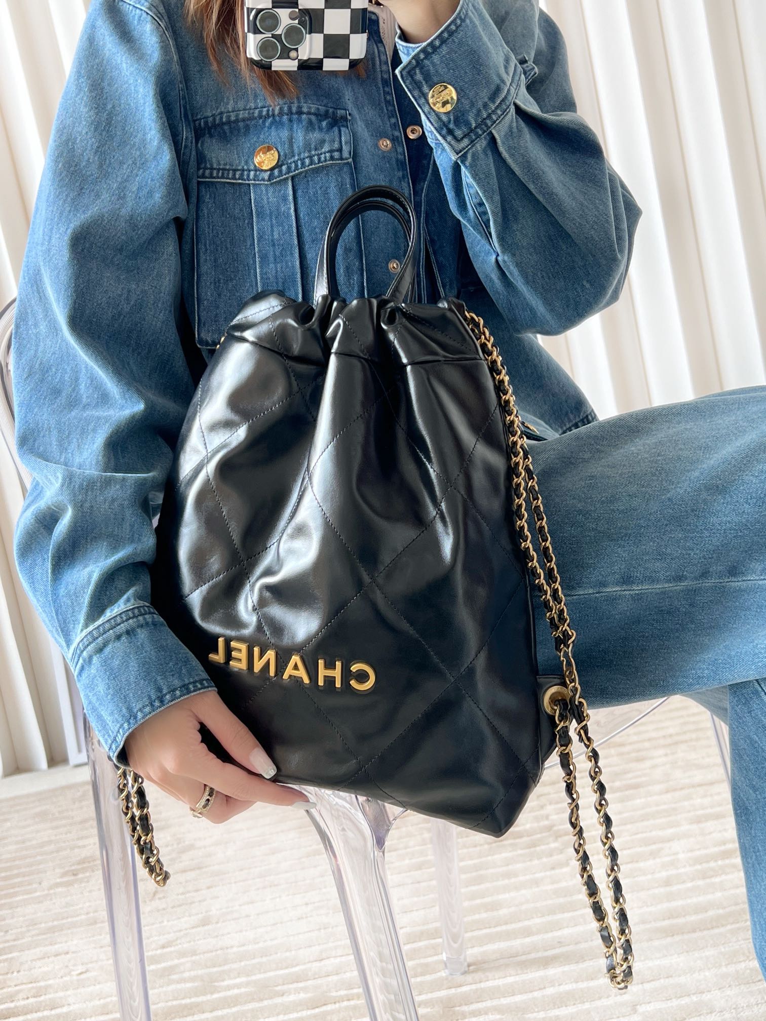 Ch@nel Backpack-29*34*10.5CM