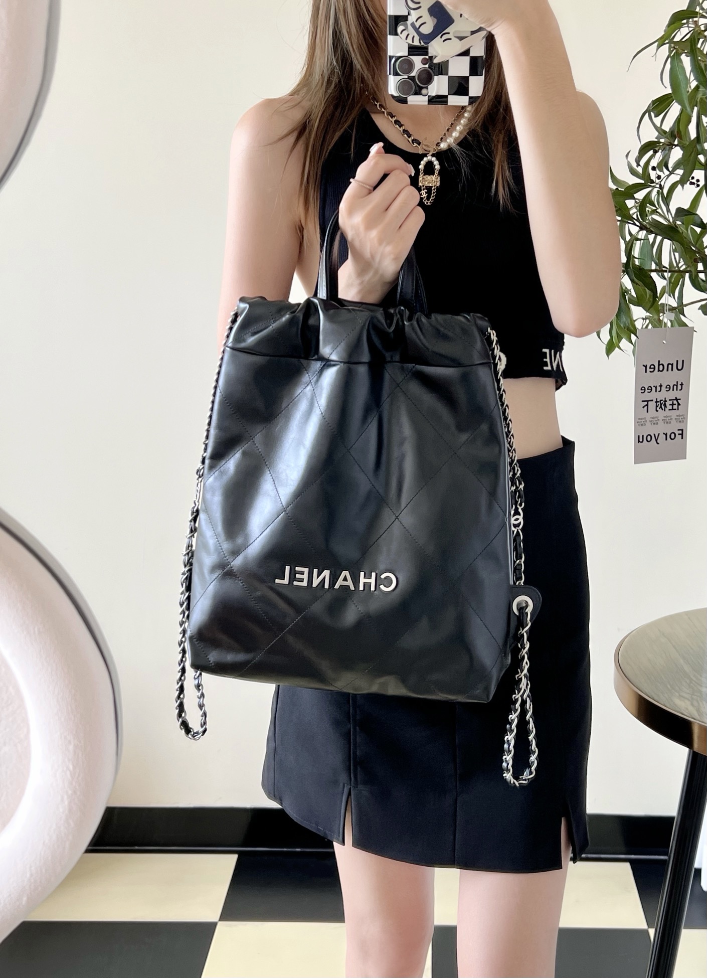 Ch@nel Backpack-29*34*10.5CM