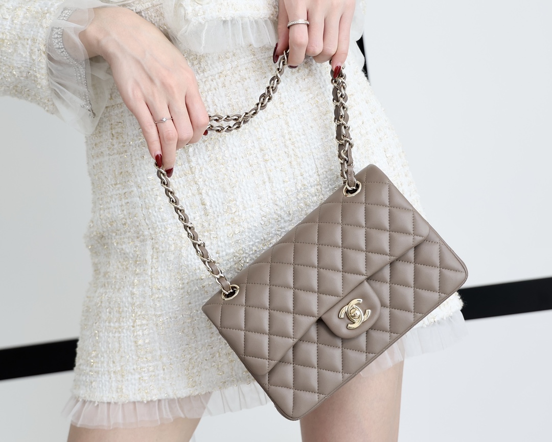 Ch@nel Flap Bag-Lambskin-23CM
