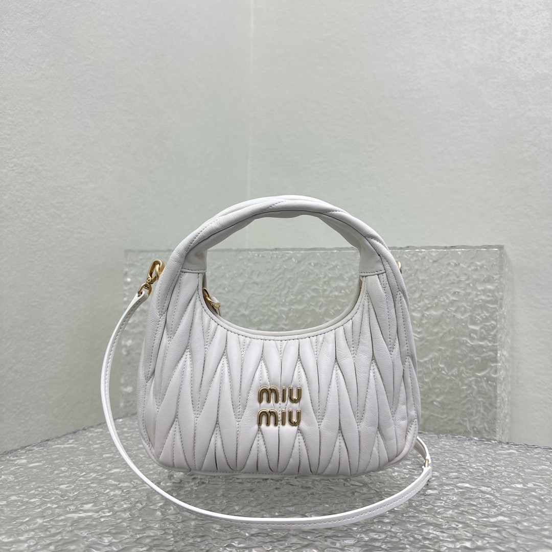 MiuMiu Wander Hobo Bag-20*6*17CM