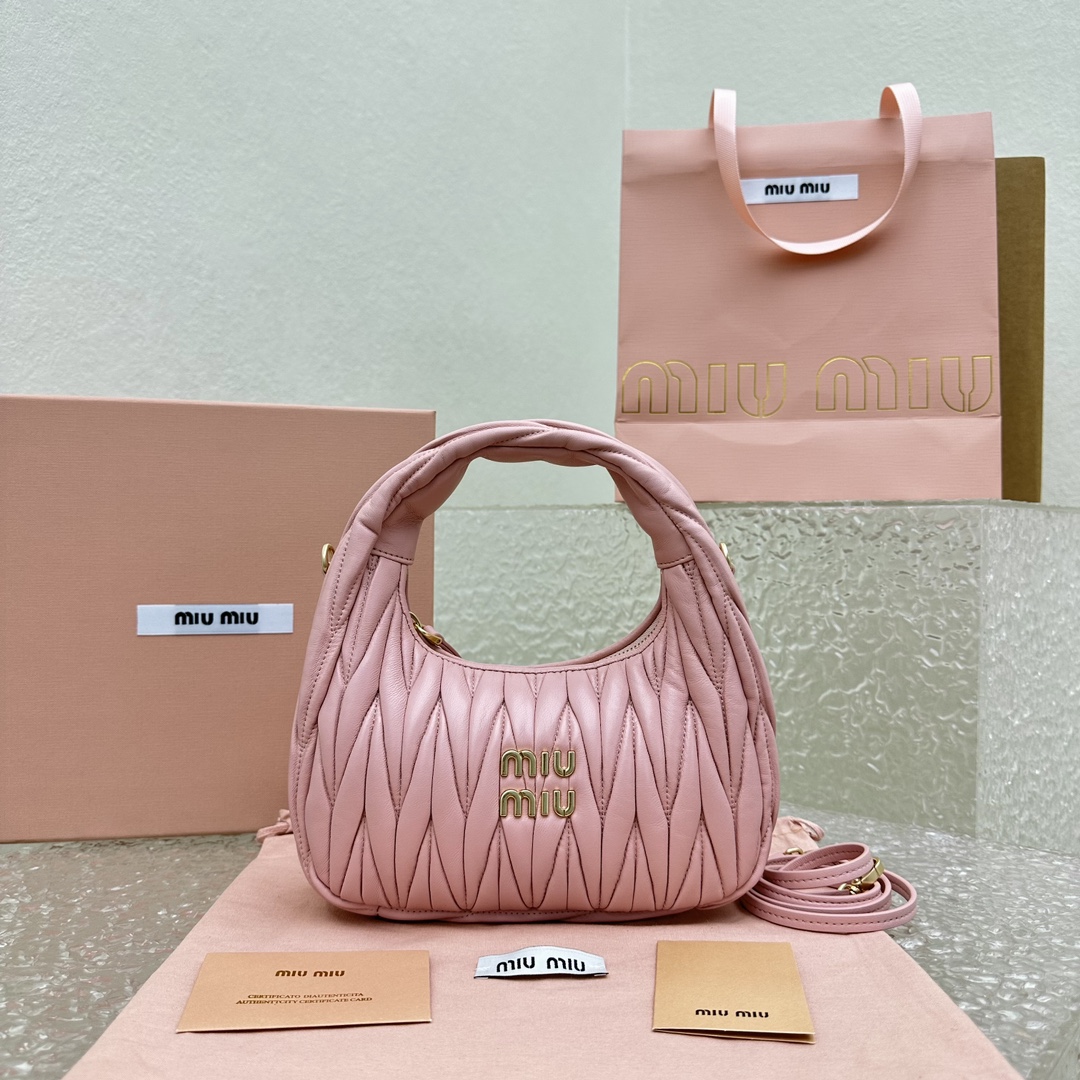 MiuMiu Wander Hobo Bag-20*6*17CM