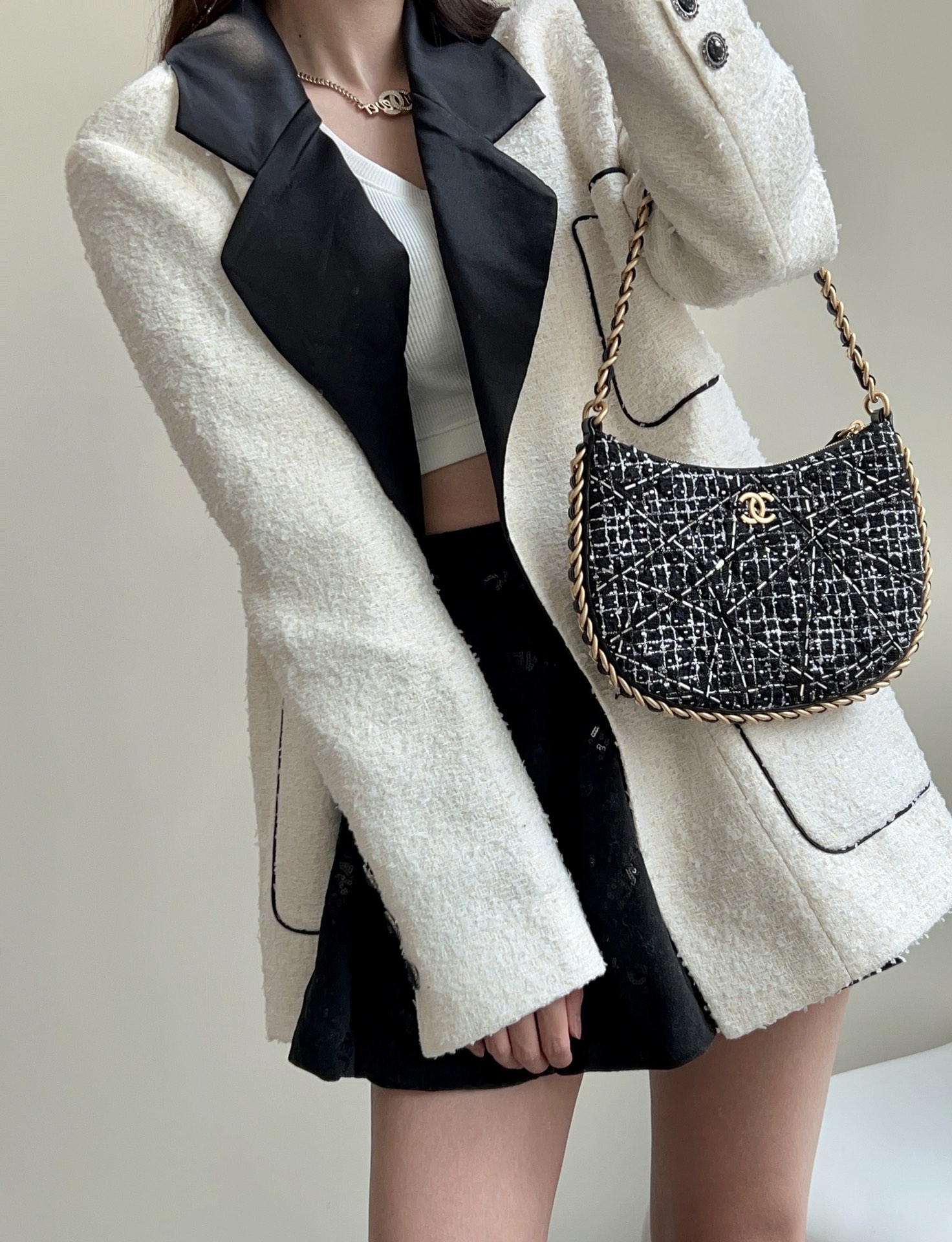 Ch@nel Hobo Bag-23.5*15*2CM