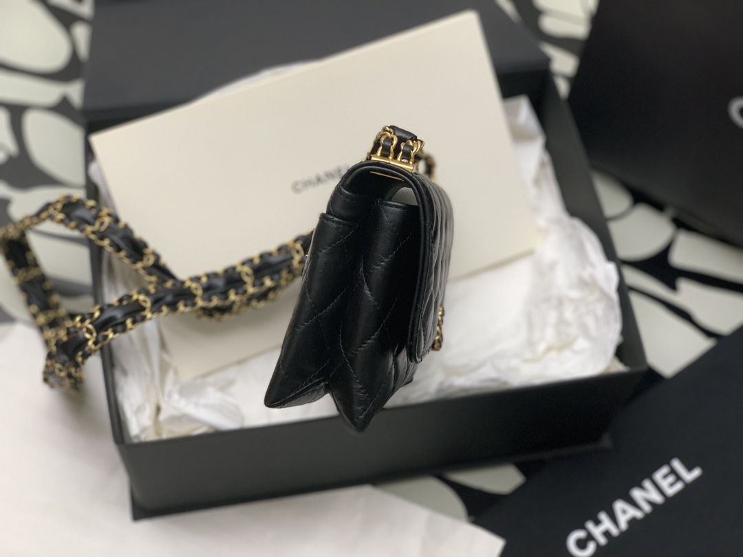 Ch@nel Vintage Accordion Bag-13*18*6CM