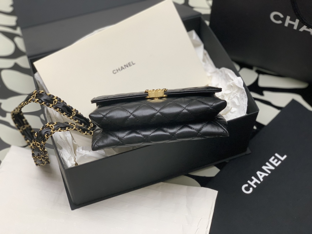 Ch@nel Vintage Accordion Bag-13*18*6CM