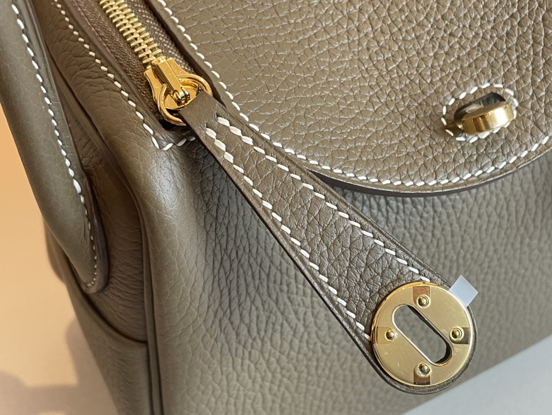 H**mes lindy 19-tc leather-19cm