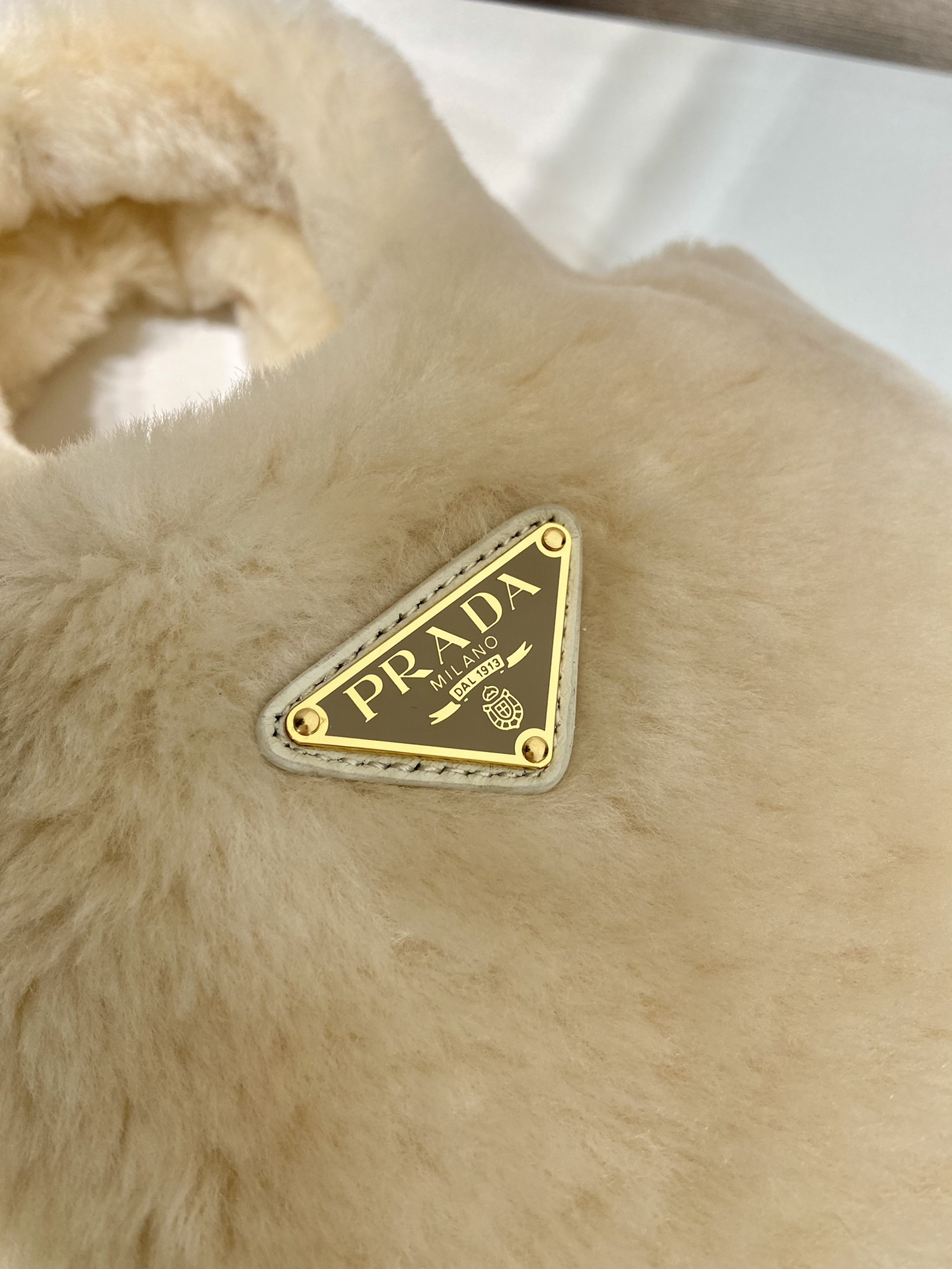 Pra*a woolen bucket 1ba349 bag-18*15.5*10cm