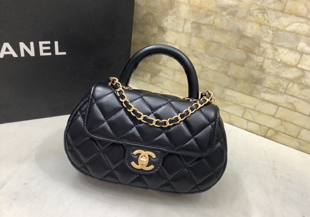 Ch@nel 2024SS Grip Mini Bag-11.5*20.5*5.5CM