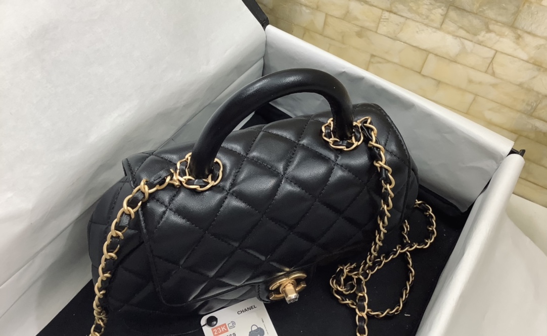 Ch@nel 2024SS Grip Mini Bag-13.5*23.5*5.5CM