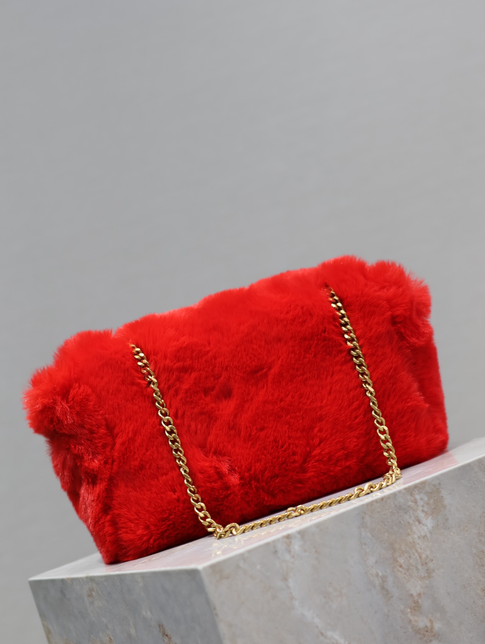 YSL Rabbit Fur Kate Bags-22×14×5CM