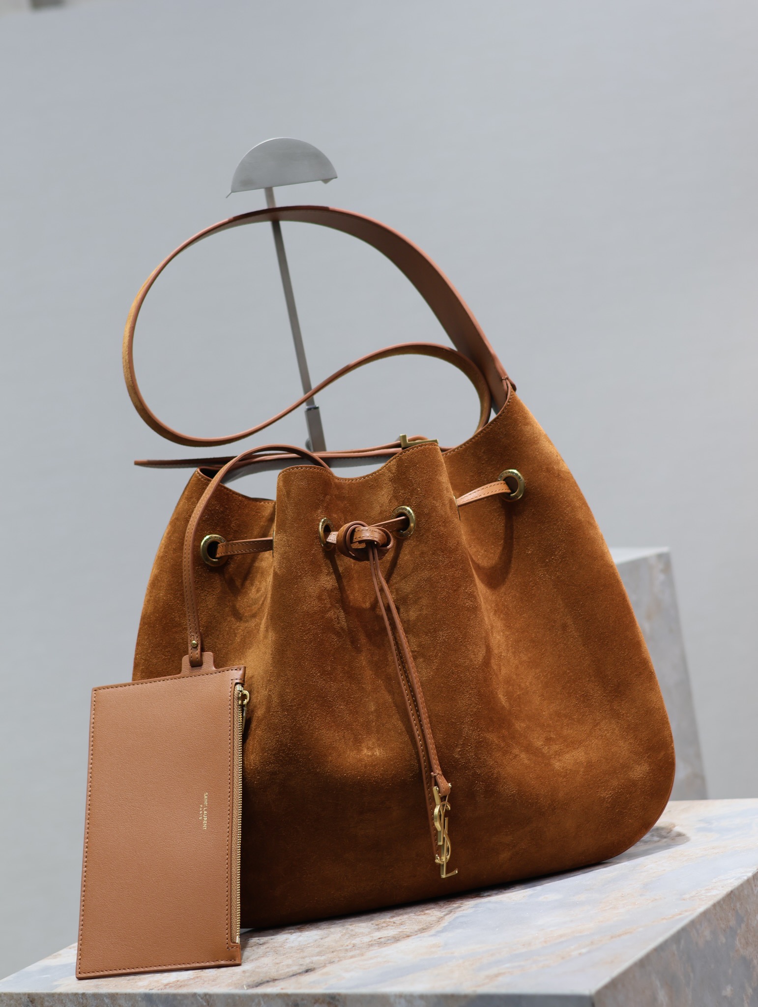 YSL Flat Hobo Bag-44×33×2.5CM