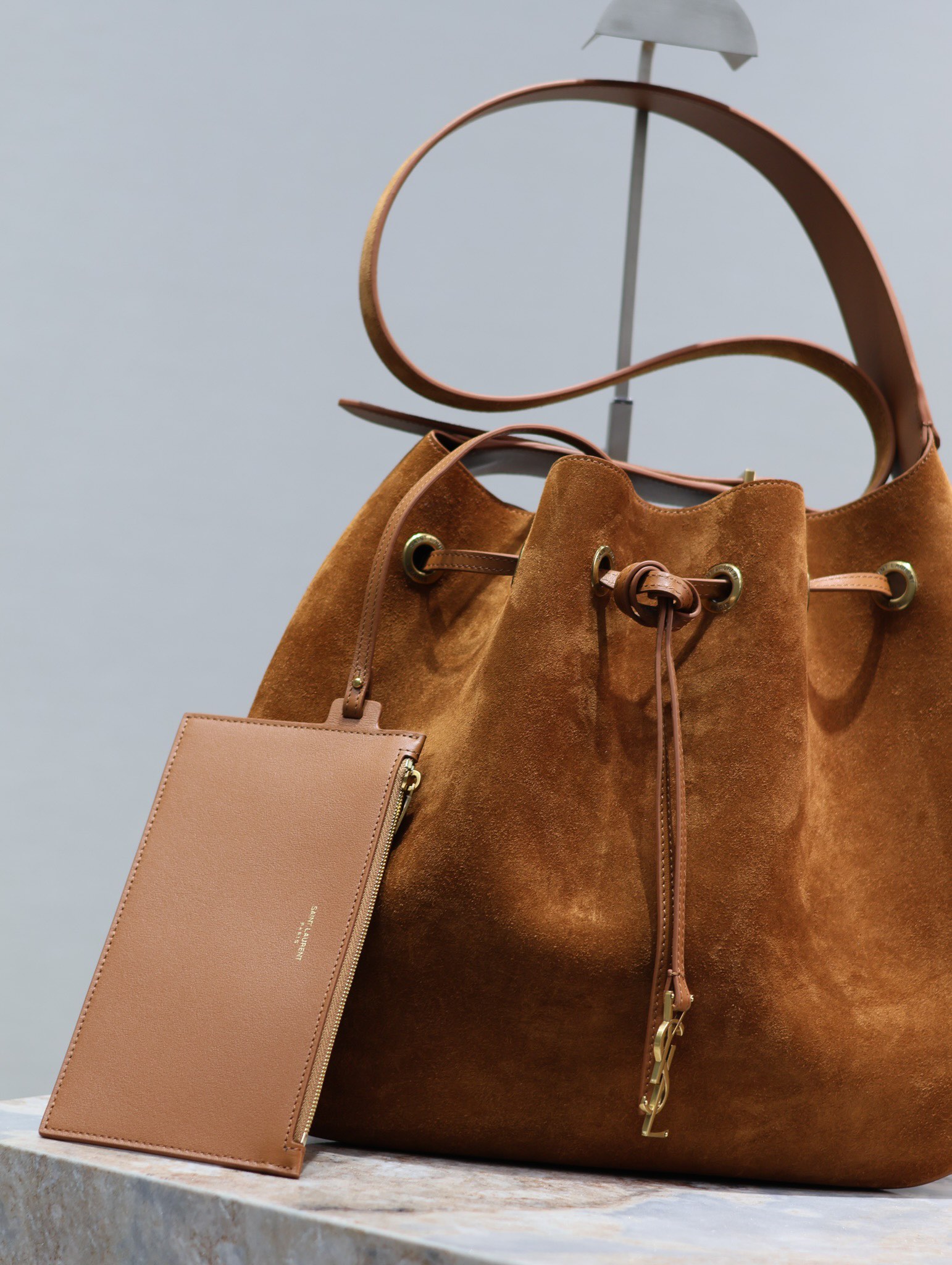 YSL Flat Hobo Bag-44×33×2.5CM