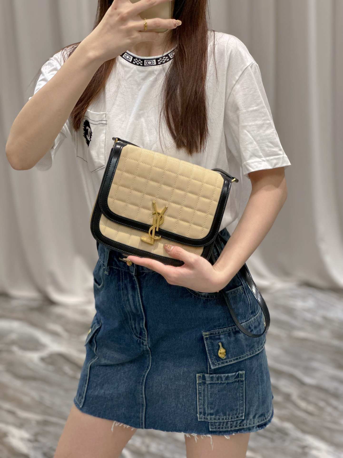 YSL Solferino Box Bag-19×13×5CM