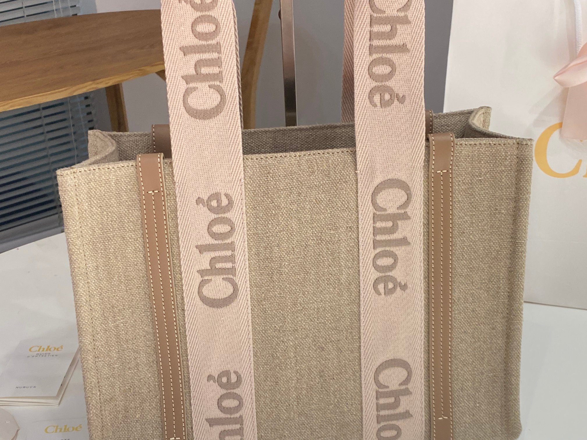 Chloe Woody Tote Bag
