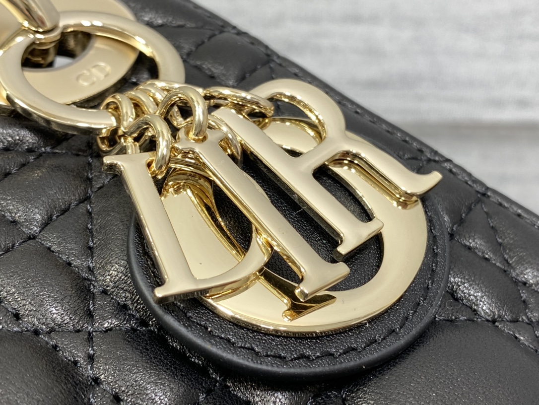 lady D*or mini-lambskin leather-17*15*8cm