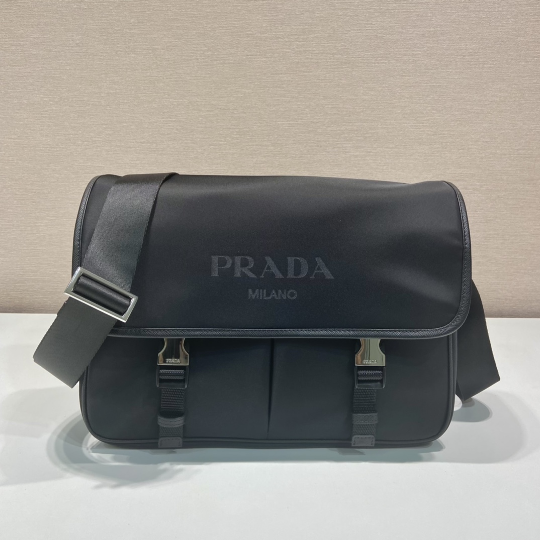 Pra*a saffiano va0768 message bag-32*24*12cm