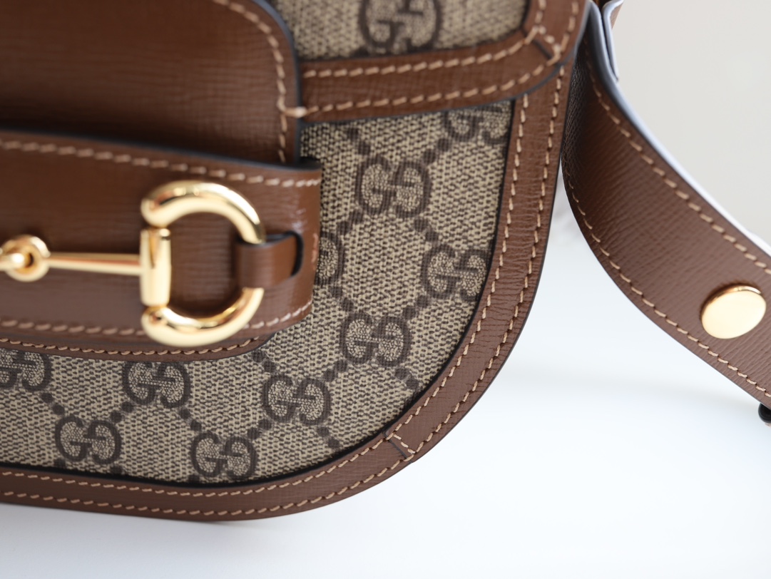 G*u*i 1955 horsebit saddle bag-18*6*6.5cm