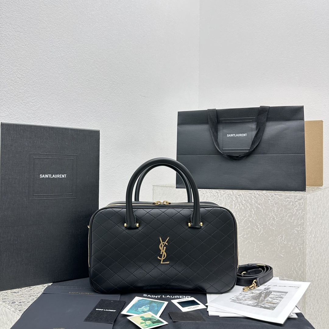 YSL Liya Vintage Bowling Bag-31x16x13CM