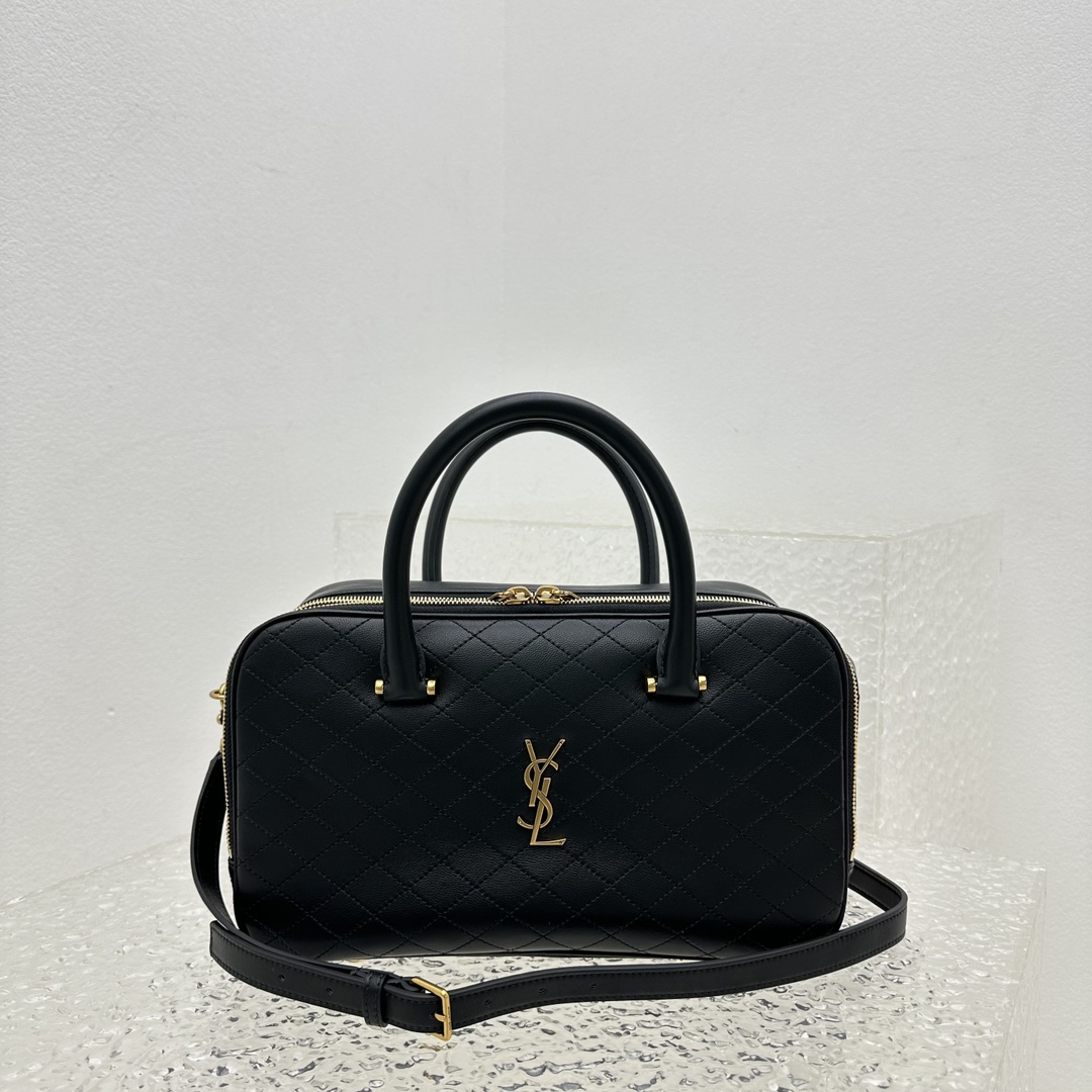 YSL Liya Vintage Bowling Bag-31x16x13CM