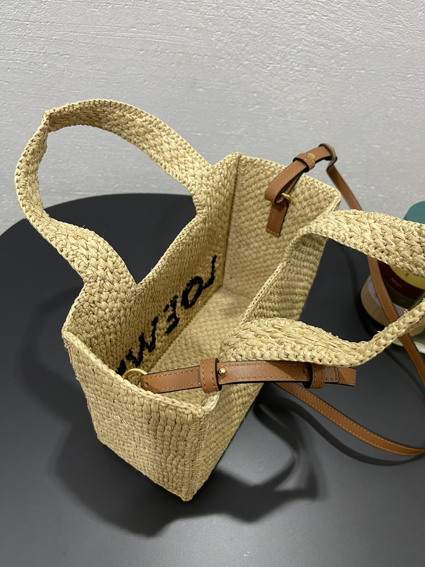 Loewe Raffia Font Tote Bag-24✕11✕19.5CM