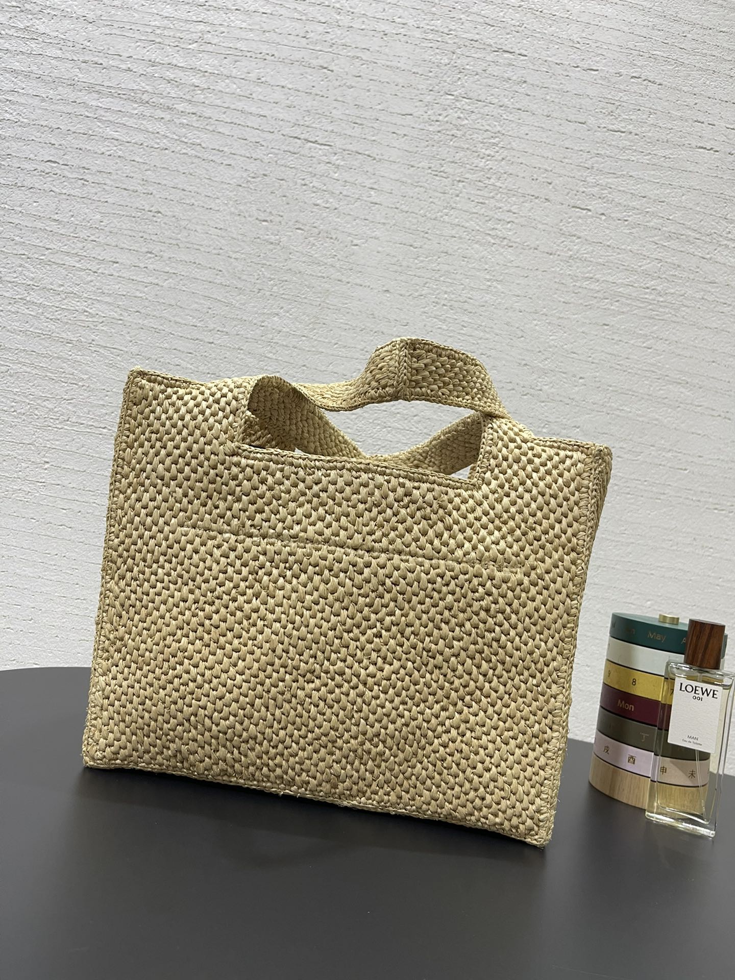 Loewe Raffia Font Tote Bag-30✕15✕25.5CM