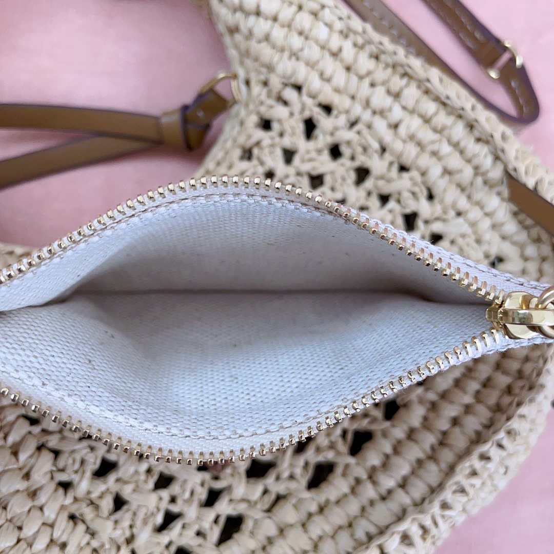 MiuMiu Wander Crochet-Knit Shoulder Bag-20X 17 X6CM