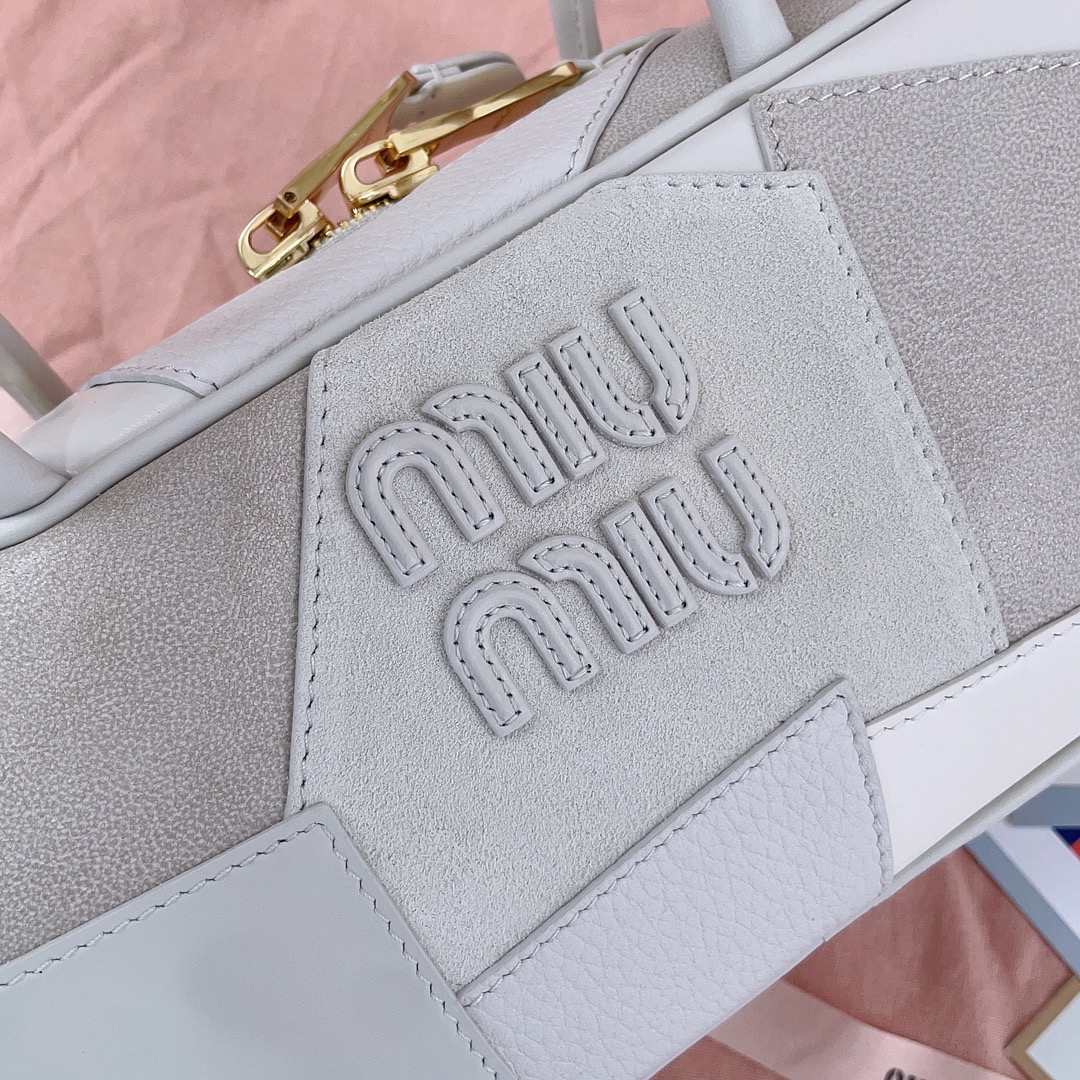 MiuMiu Arcadie Leather Collage Handbag-28X12X9CM