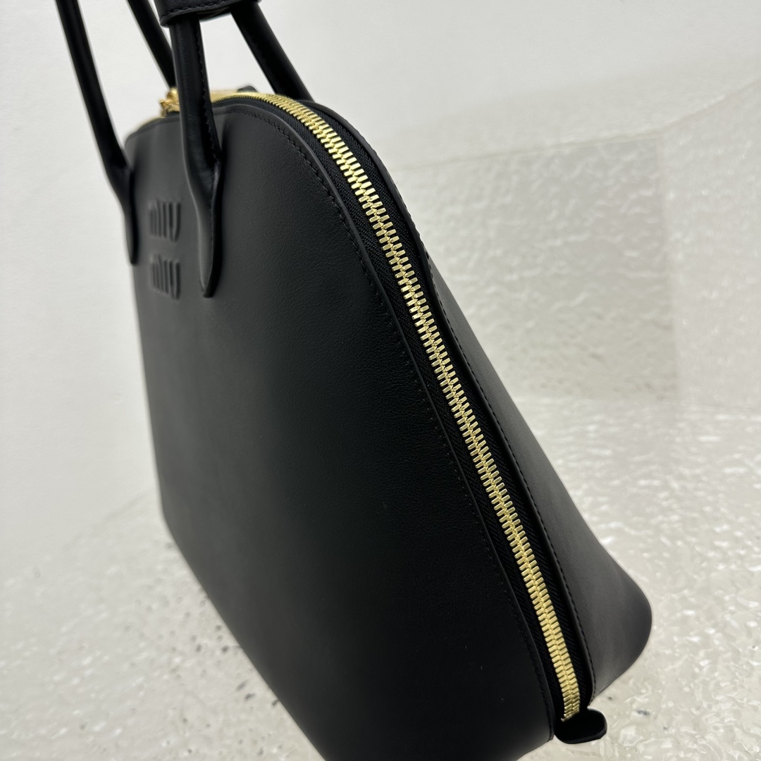 MiuMiu Casual Style Plain Leather Elegant Style Bridal Logo-39*17*28CM