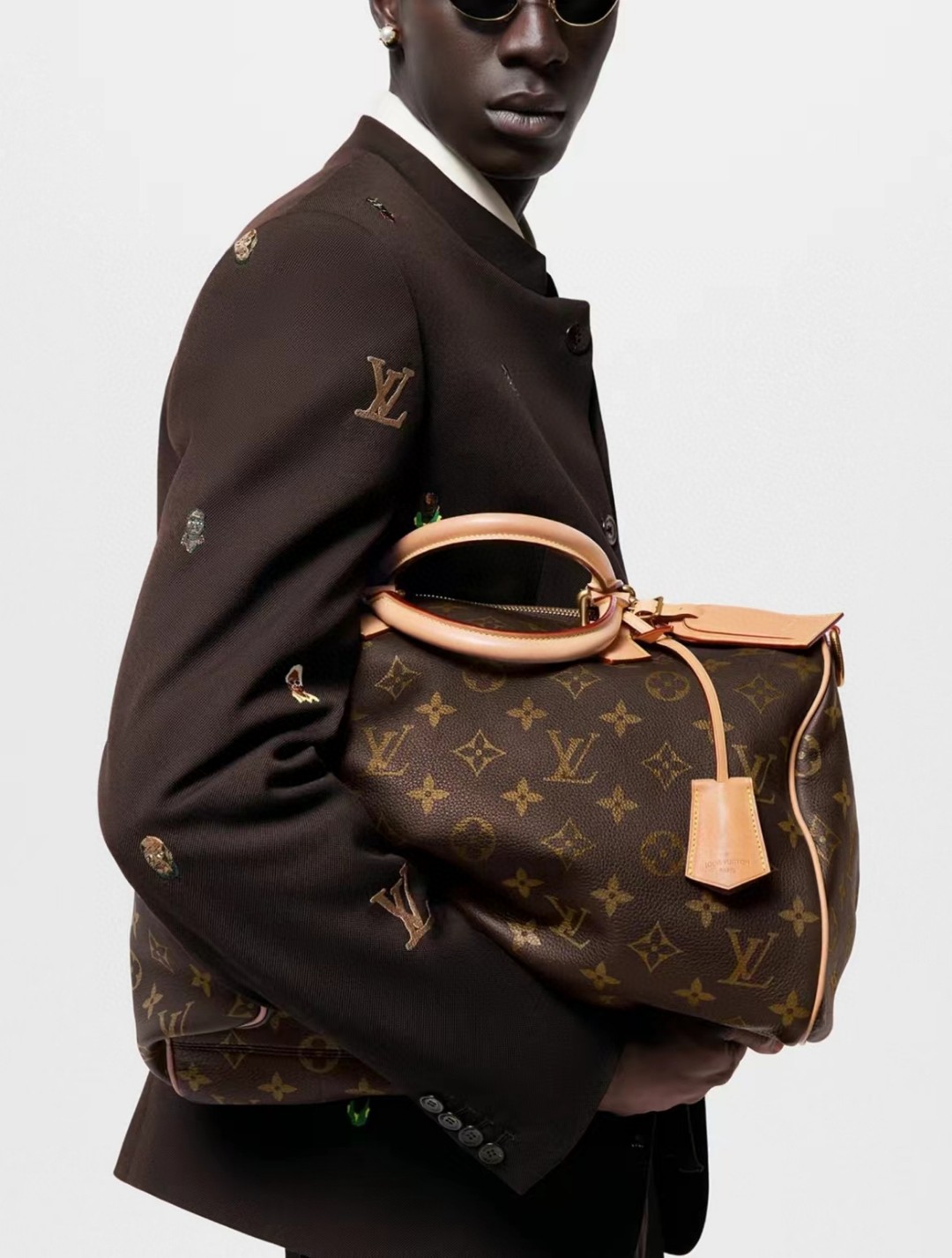 l**is V*t*n speedy p9 bandoulière 40 monogram leather -40 x 26 x 23cm