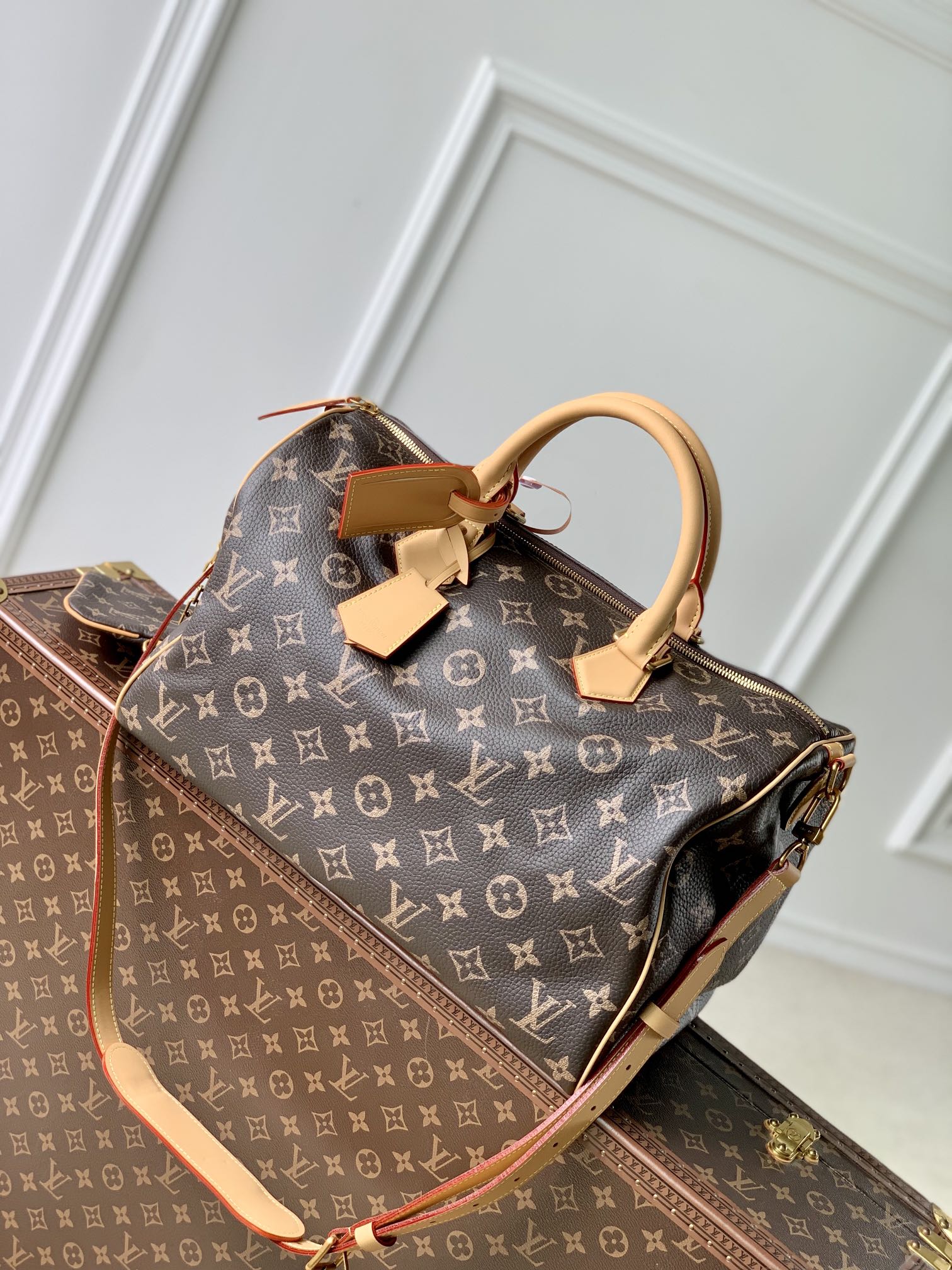 l**is V*t*n speedy p9 bandoulière 40 monogram leather -40 x 26 x 23cm
