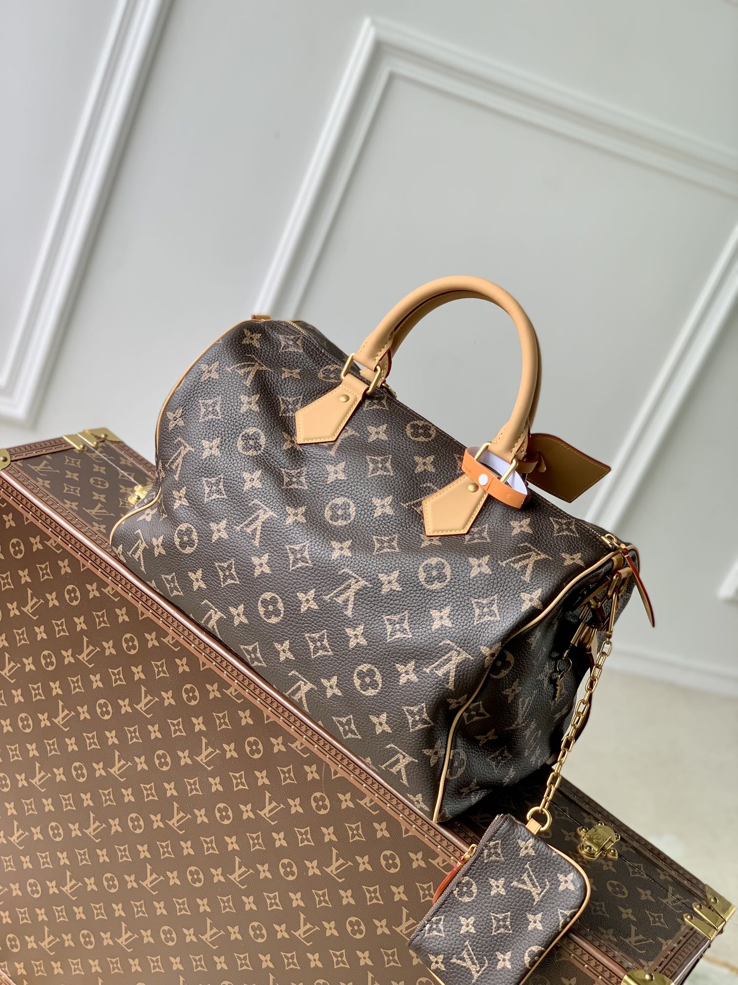 l**is V*t*n speedy p9 bandoulière 40 monogram leather -40 x 26 x 23cm