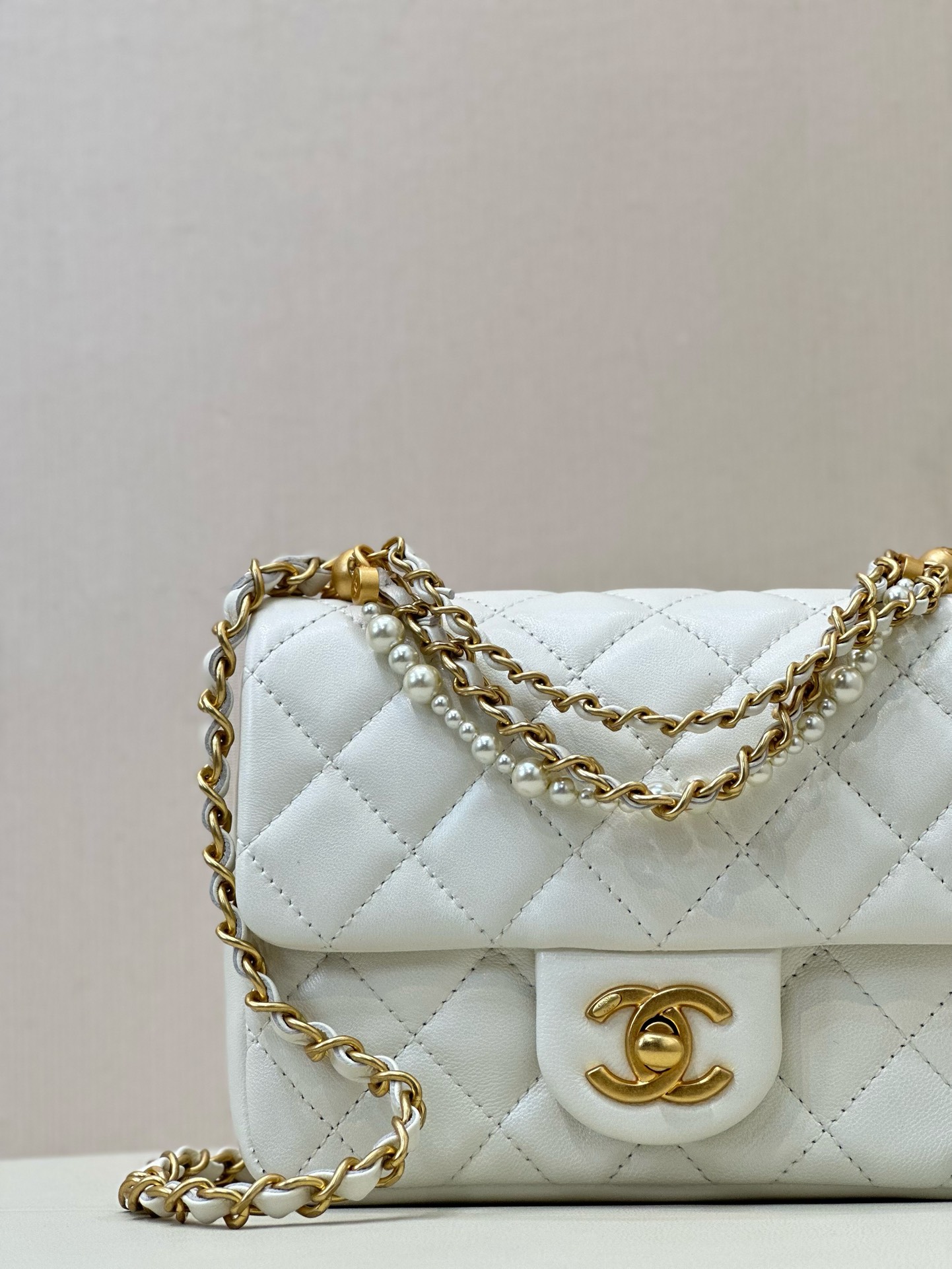 Ch@nel Flap Bag-12.5*17*5CM