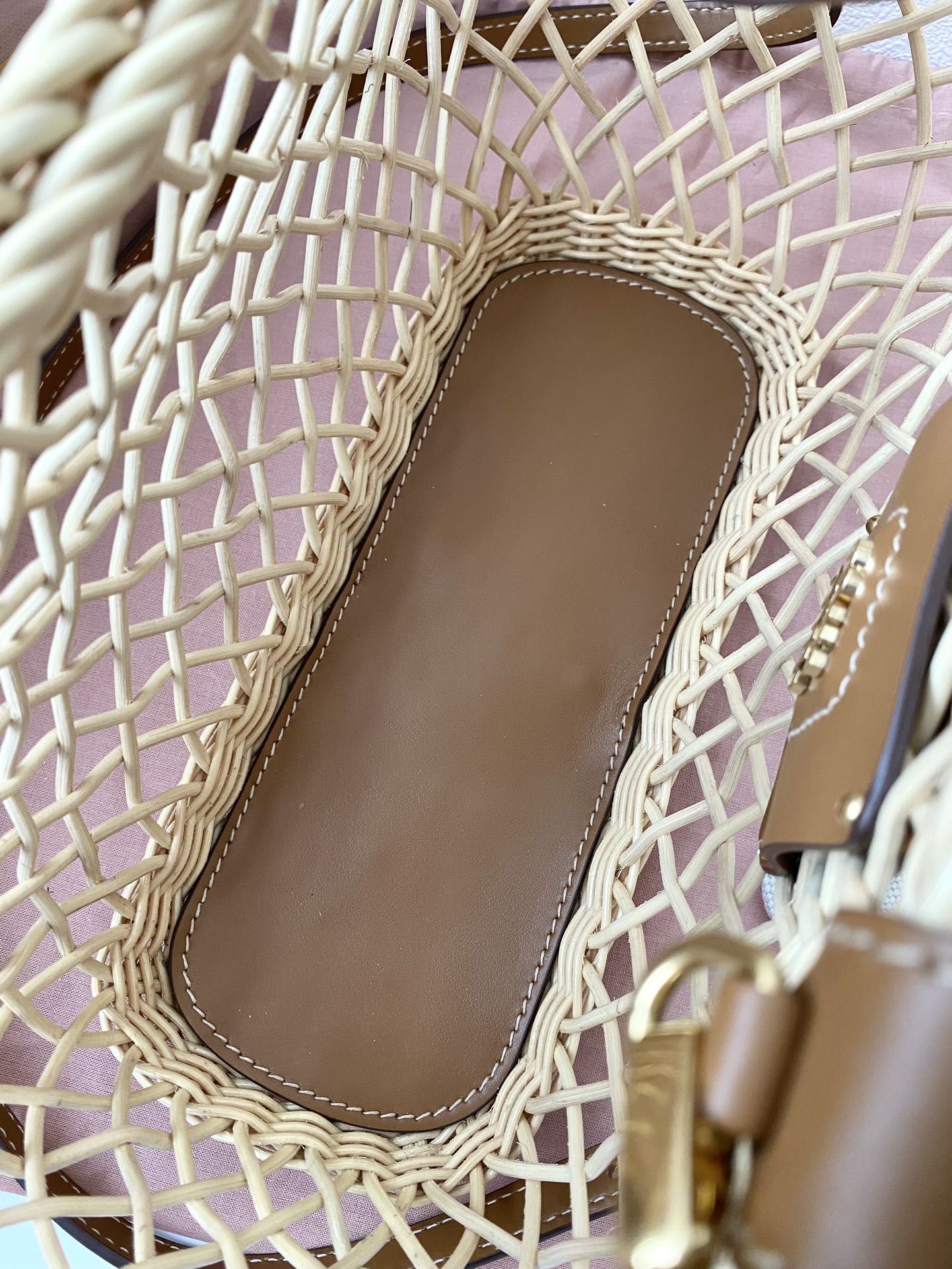 MiuMiu Bamboo Woven Bag-9×18×23.5CM