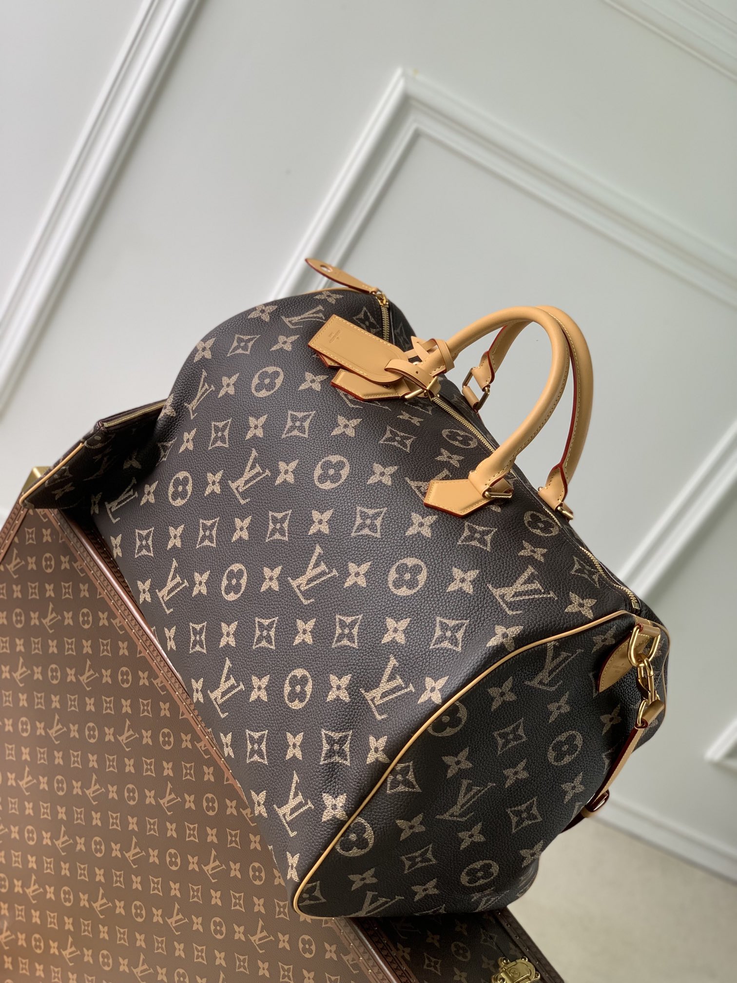 l**is V*t*n speedy p9 bandoulière 50 monogram leather -50x32x29cm
