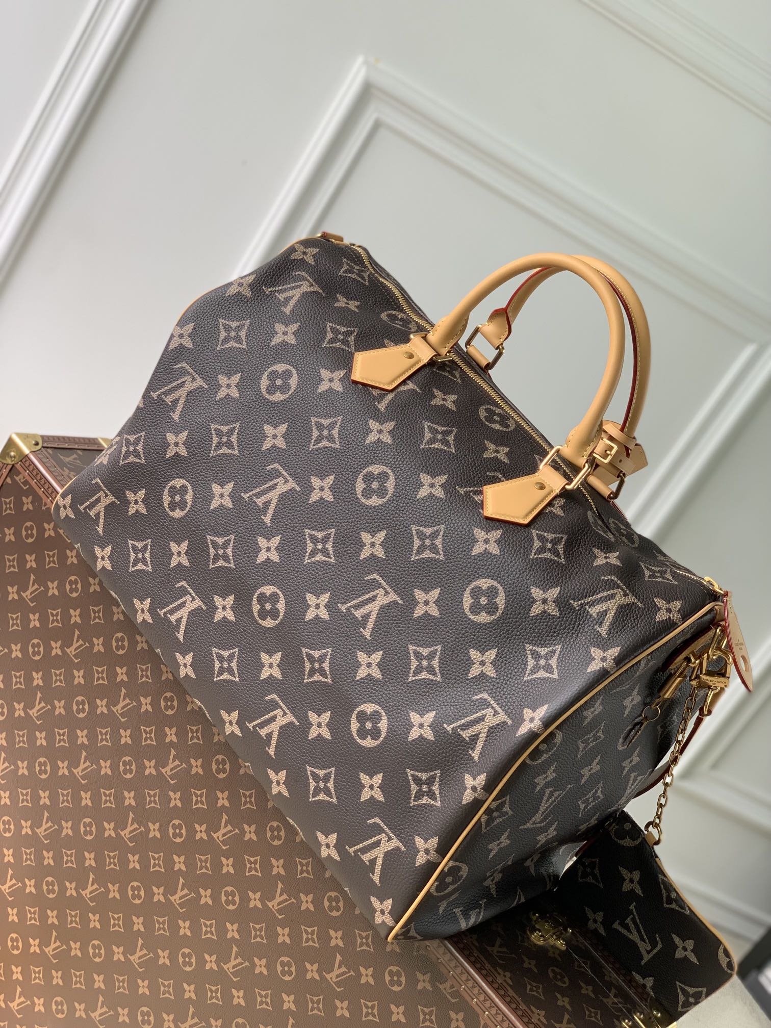 l**is V*t*n speedy p9 bandoulière 50 monogram leather -50x32x29cm